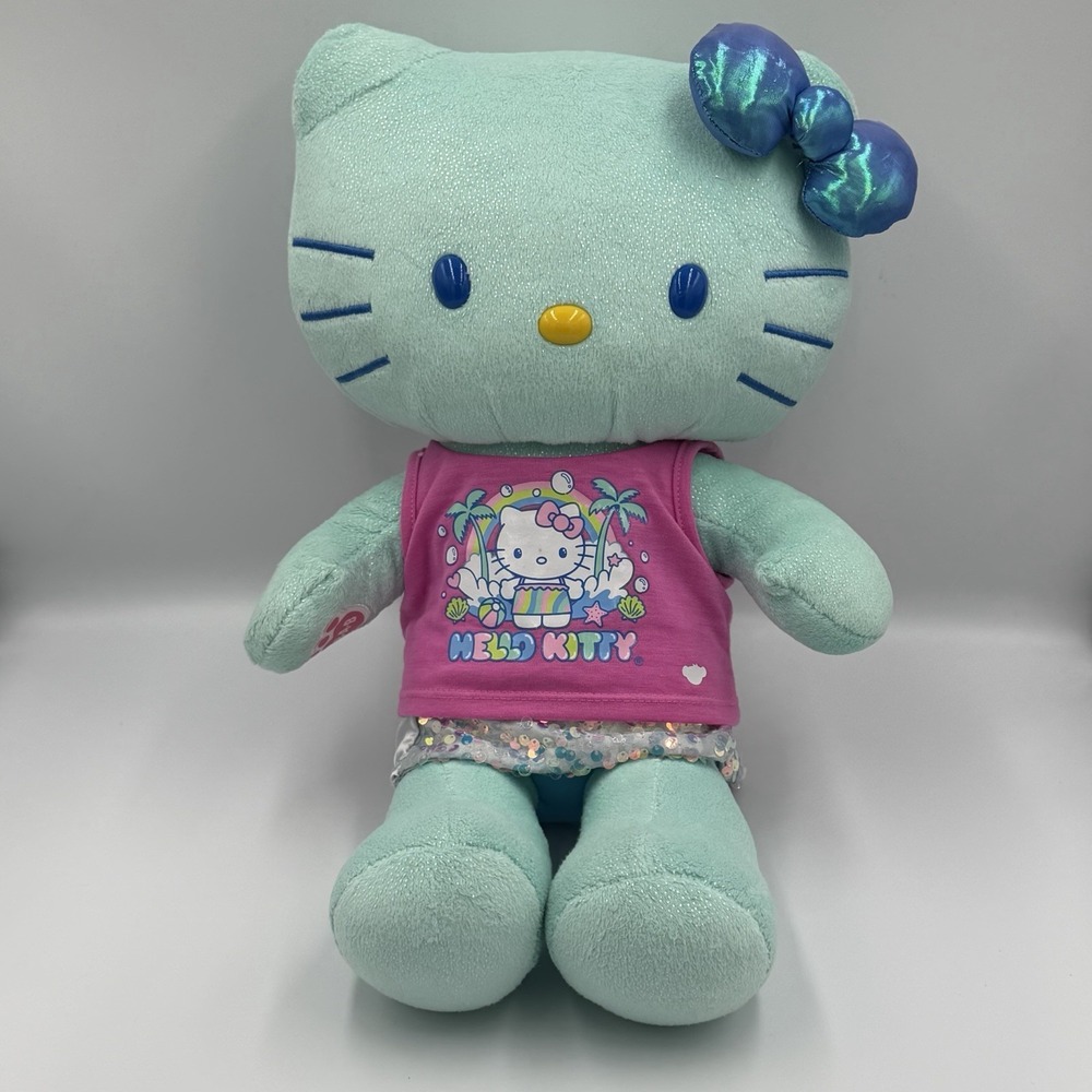 Hello Kitty Blue Sparkle Summer Waves BAB Build-A-Bear